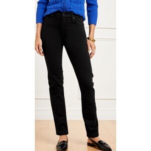 Talbots Straight Leg Jean Black Wash Size 4P